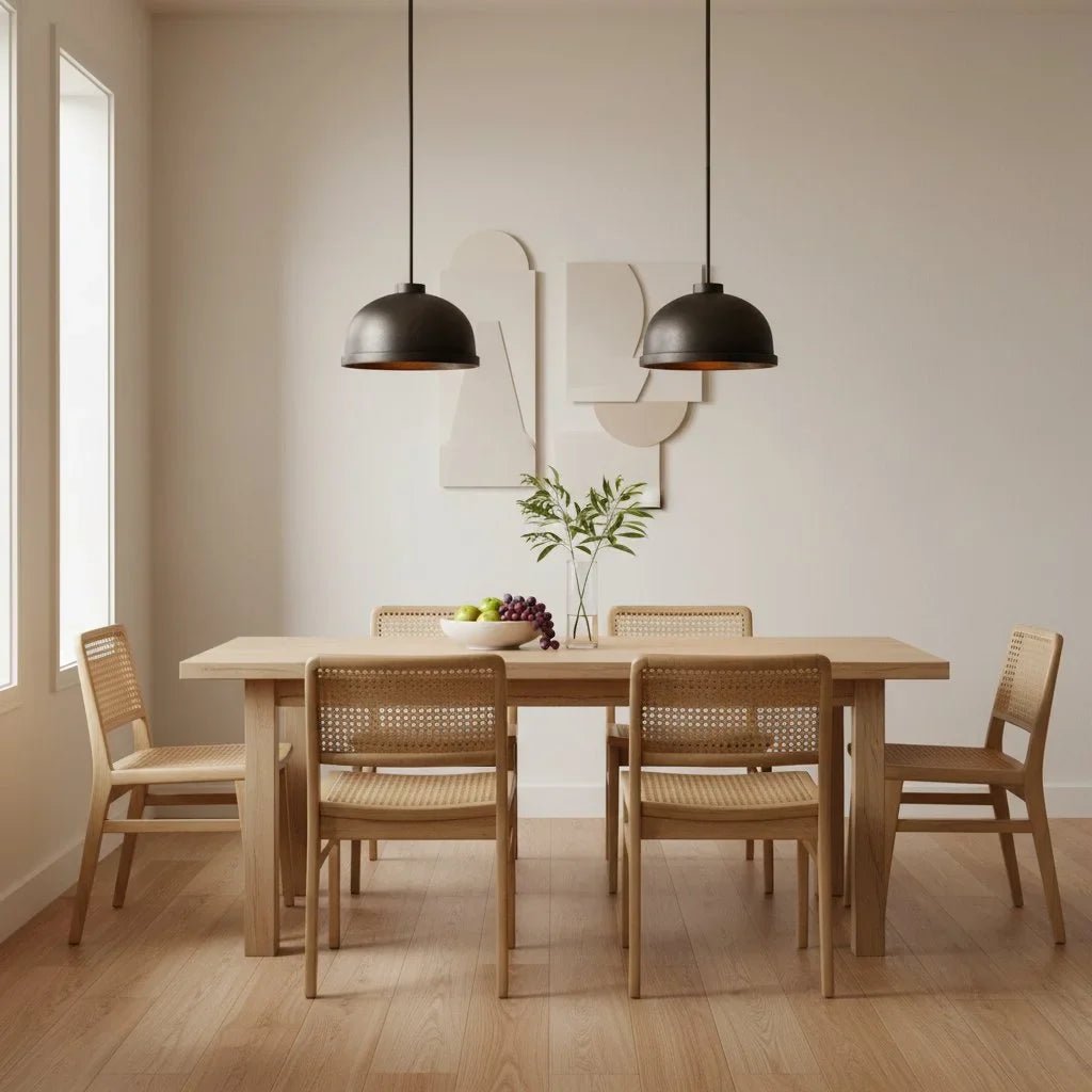 Black Cast Aluminum Dome Pendant Light for Kitchen Dining Room Entryway Island - Image 7