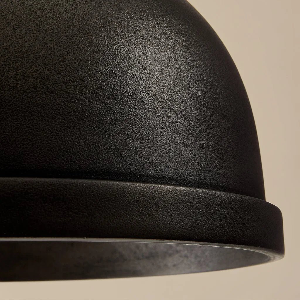 Black Cast Aluminum Dome Pendant Light for Kitchen Dining Room Entryway Island - Image 8