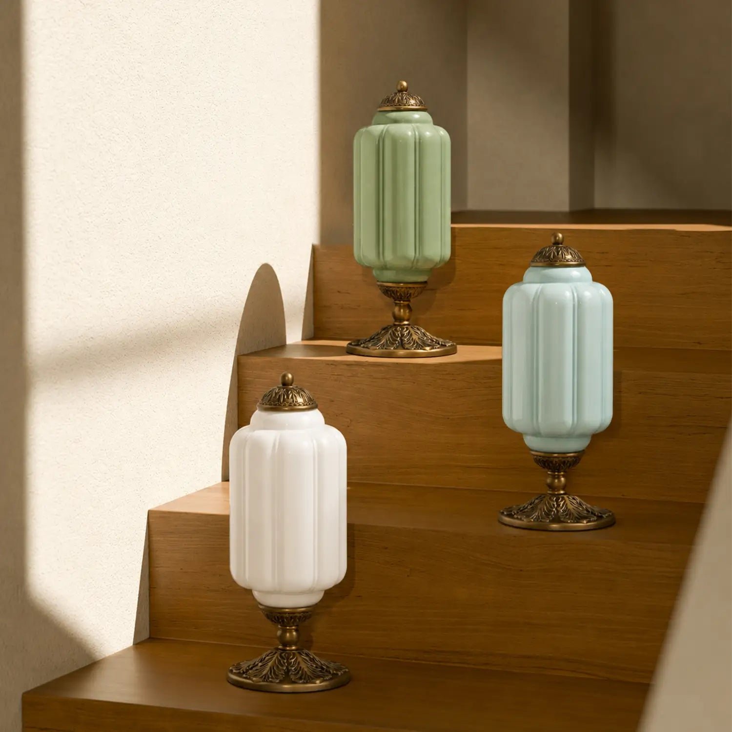 French Retro Cream Textured Glass Table Lamp for Bedroom Living Room Bedside Office - Image 17