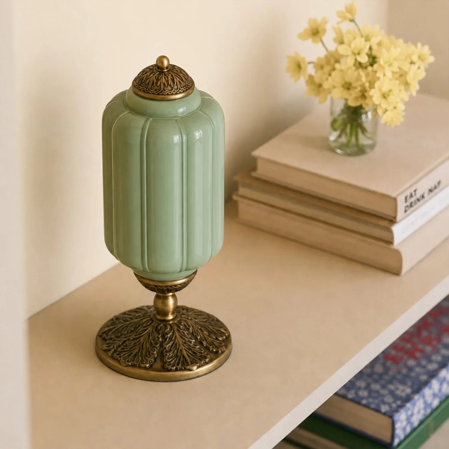 French Retro Cream Textured Glass Table Lamp for Bedroom Living Room Bedside Office - Image 22