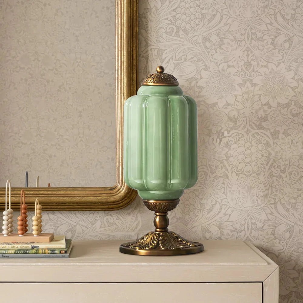 French Retro Cream Textured Glass Table Lamp for Bedroom Living Room Bedside Office - Image 23