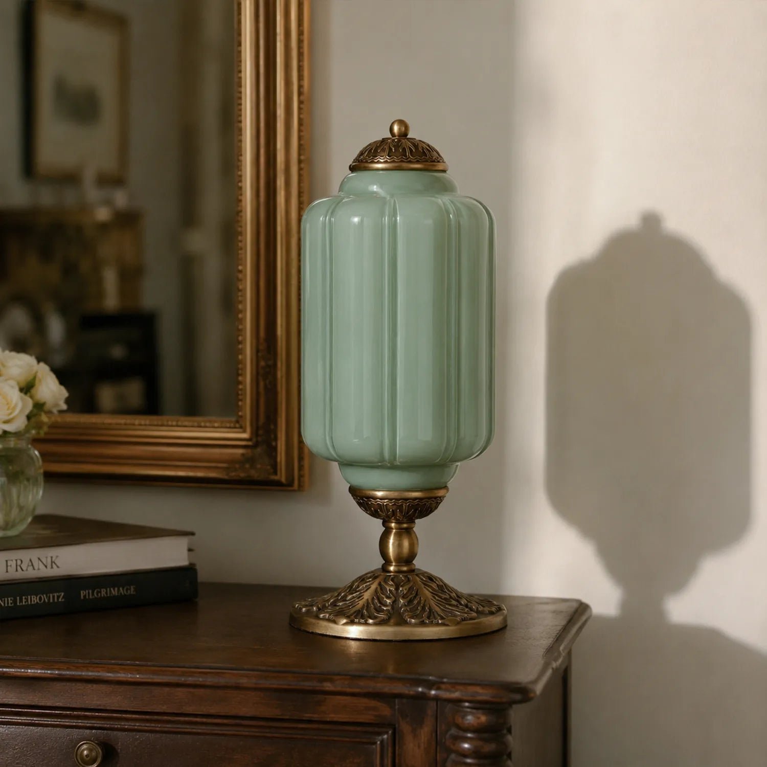 French Retro Cream Textured Glass Table Lamp for Bedroom Living Room Bedside Office - Image 24