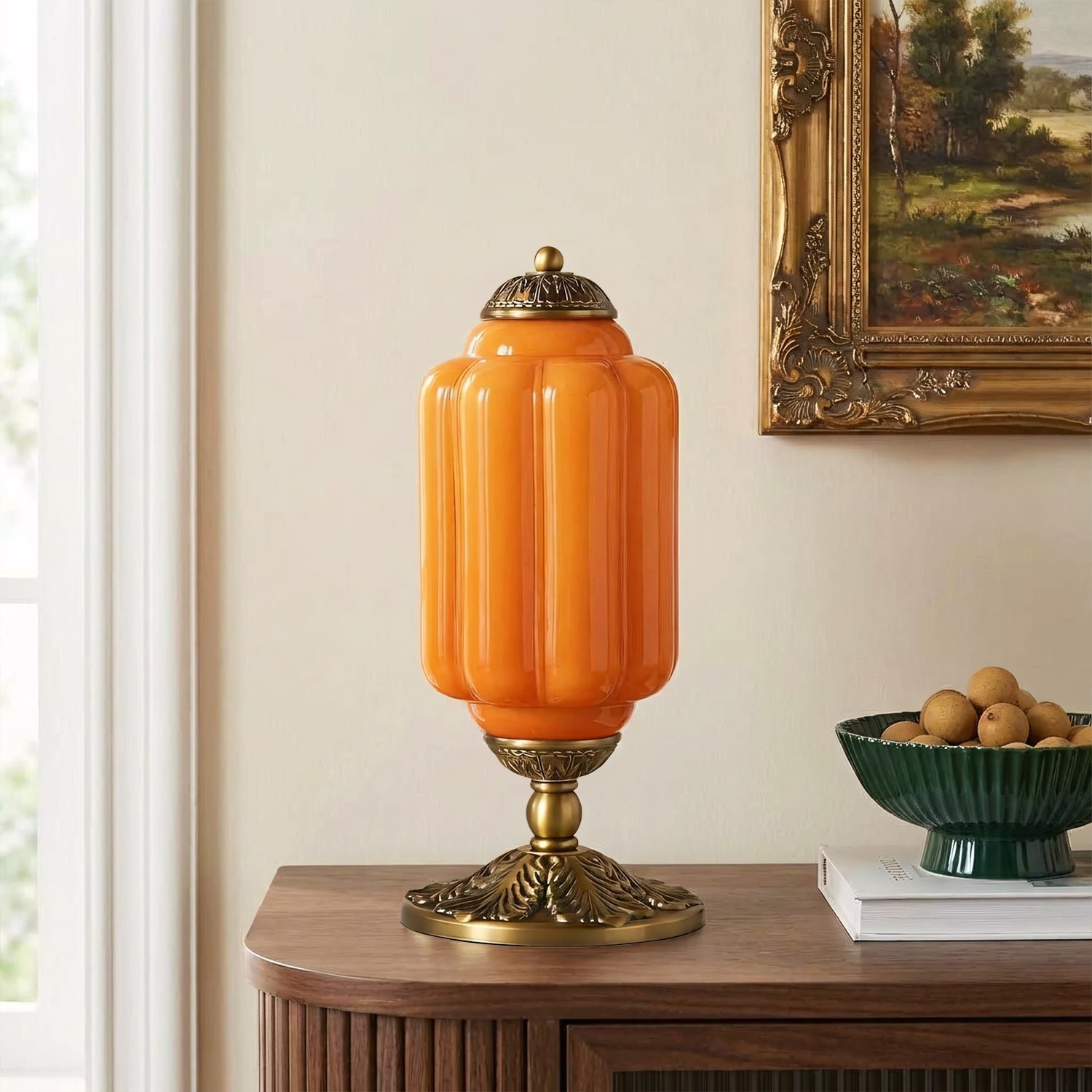 French Retro Cream Textured Glass Table Lamp for Bedroom Living Room Bedside Office - Image 38