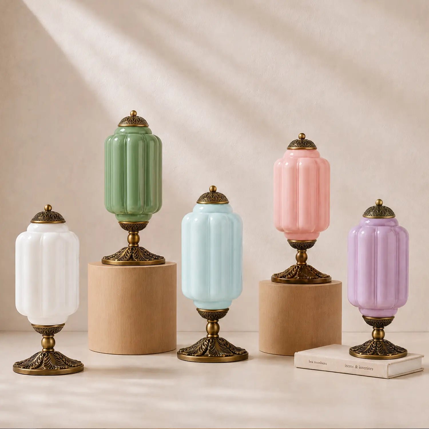 French Retro Cream Textured Glass Table Lamp for Bedroom Living Room Bedside Office - Image 4