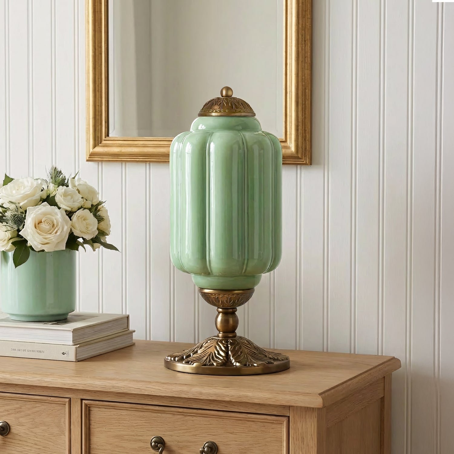 French Retro Cream Textured Glass Table Lamp for Bedroom Living Room Bedside Office - Image 46