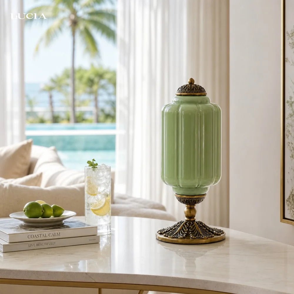 French Retro Cream Textured Glass Table Lamp for Bedroom Living Room Bedside Office - Image 7