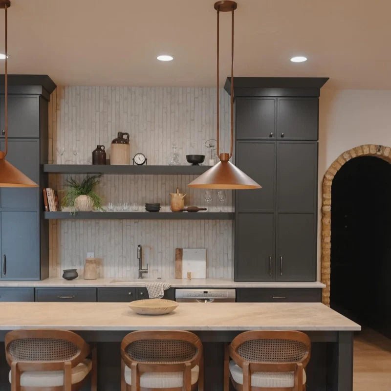 Industrial Metal Cone Pendant Light with Antique Bronze Finish for Kitchen Dining Room Island - Image 10
