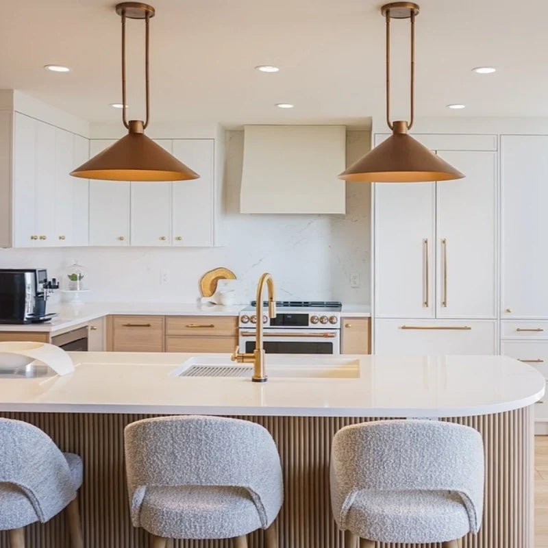Industrial Metal Cone Pendant Light with Antique Bronze Finish for Kitchen Dining Room Island - Image 11