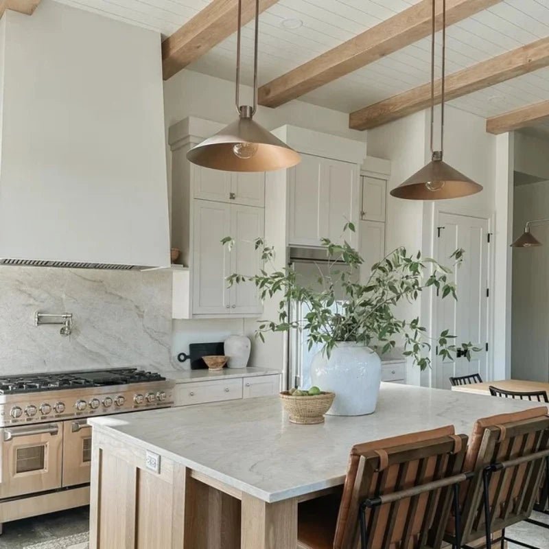 Industrial Metal Cone Pendant Light with Antique Bronze Finish for Kitchen Dining Room Island - Image 12