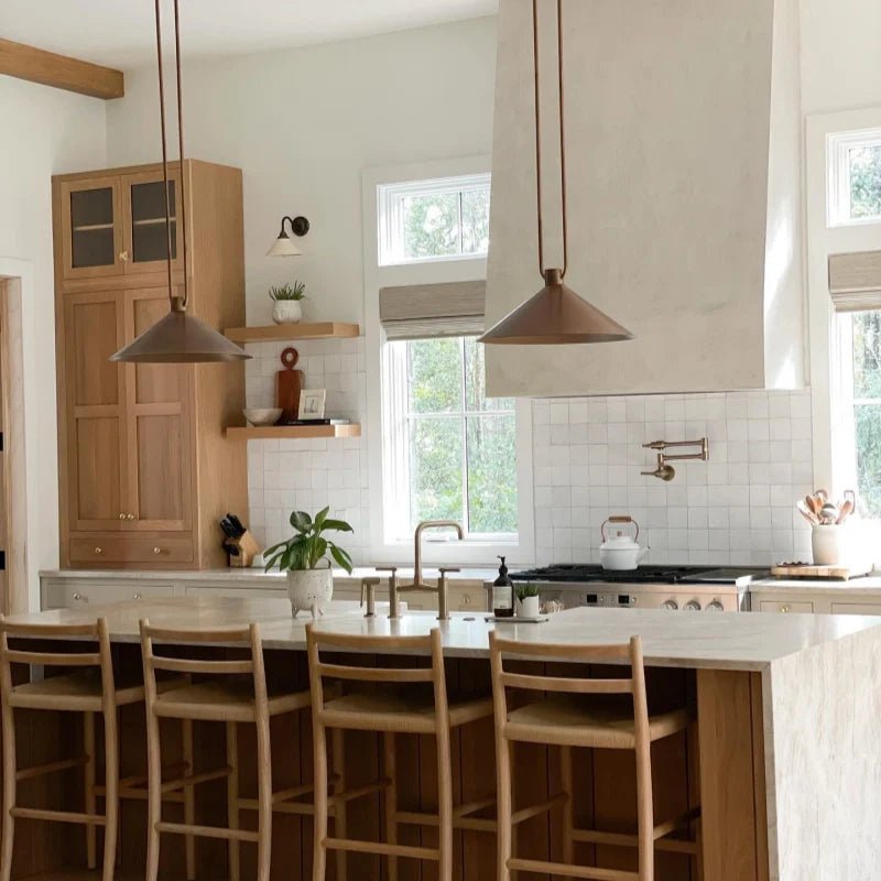 Industrial Metal Cone Pendant Light with Antique Bronze Finish for Kitchen Dining Room Island - Image 14