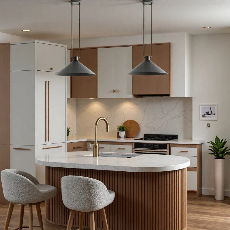 Industrial Metal Cone Pendant Light with Antique Bronze Finish for Kitchen Dining Room Island - Image 17