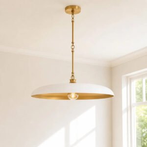 Modern Industrial Disc Metal Pendant Light for Kitchen Island Dining Room Café