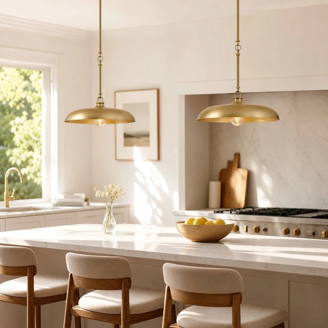 Modern Industrial Disc Metal Pendant Light for Kitchen Island Dining Room Café - Image 10