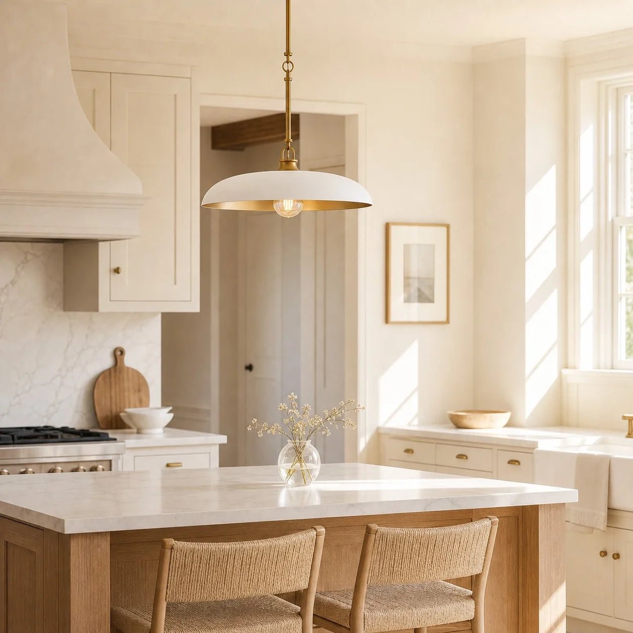 Modern Industrial Disc Metal Pendant Light for Kitchen Island Dining Room Café - Image 2