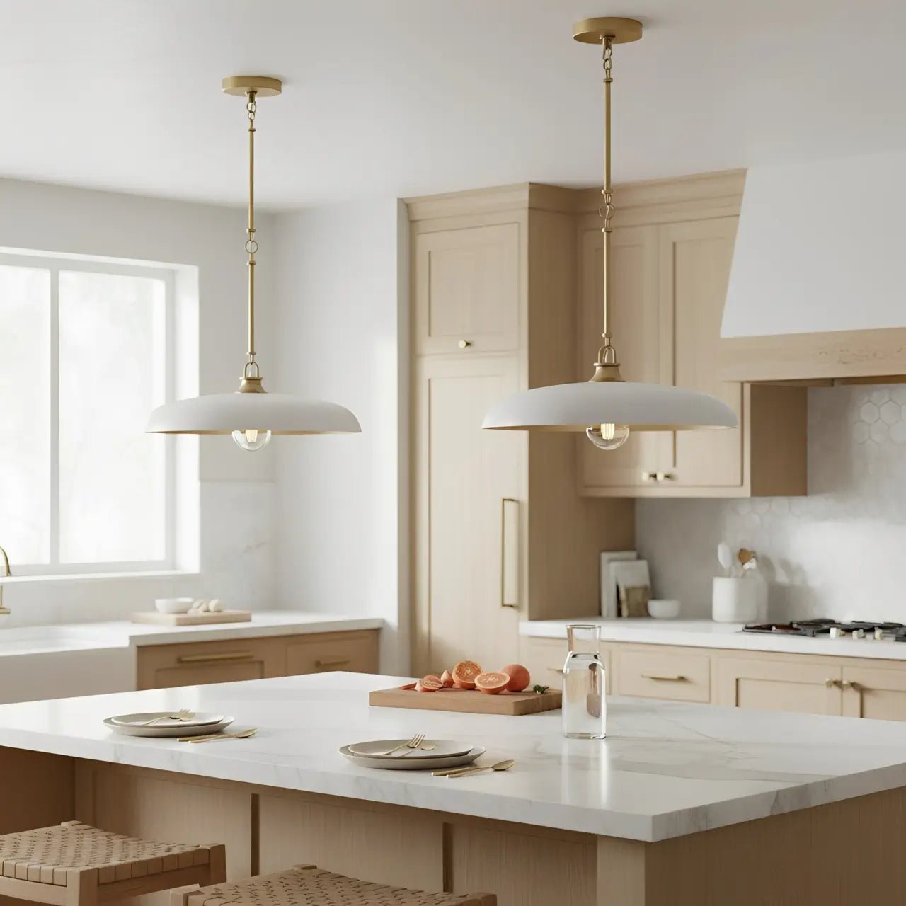 Modern Industrial Disc Metal Pendant Light for Kitchen Island Dining Room Café - Image 19