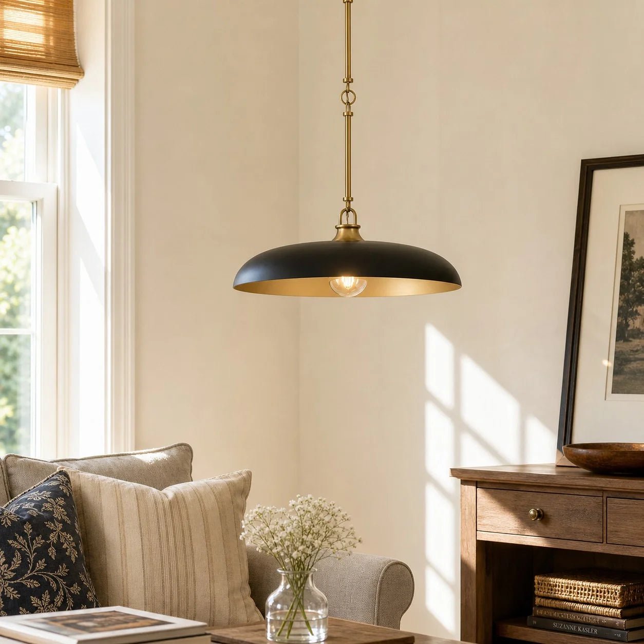 Modern Industrial Disc Metal Pendant Light for Kitchen Island Dining Room Café - Image 4