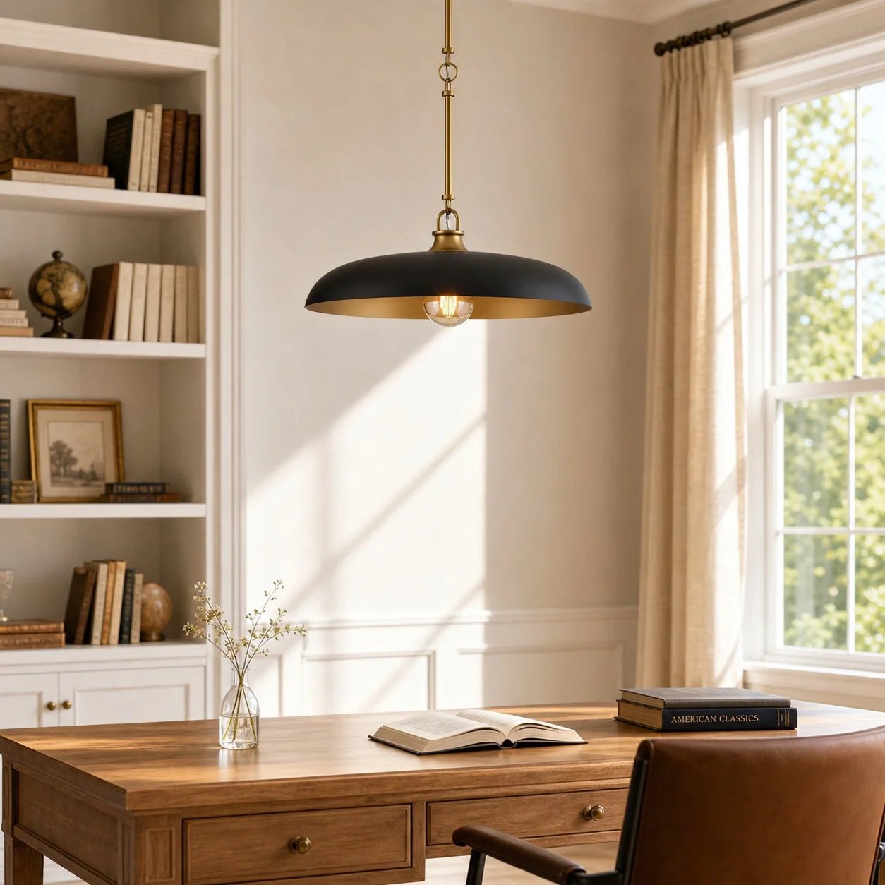 Modern Industrial Disc Metal Pendant Light for Kitchen Island Dining Room Café - Image 8