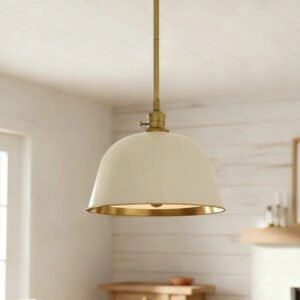 Modern Metal Bell Pendant Light for Kitchen Dining Room Farmhouse Workspace