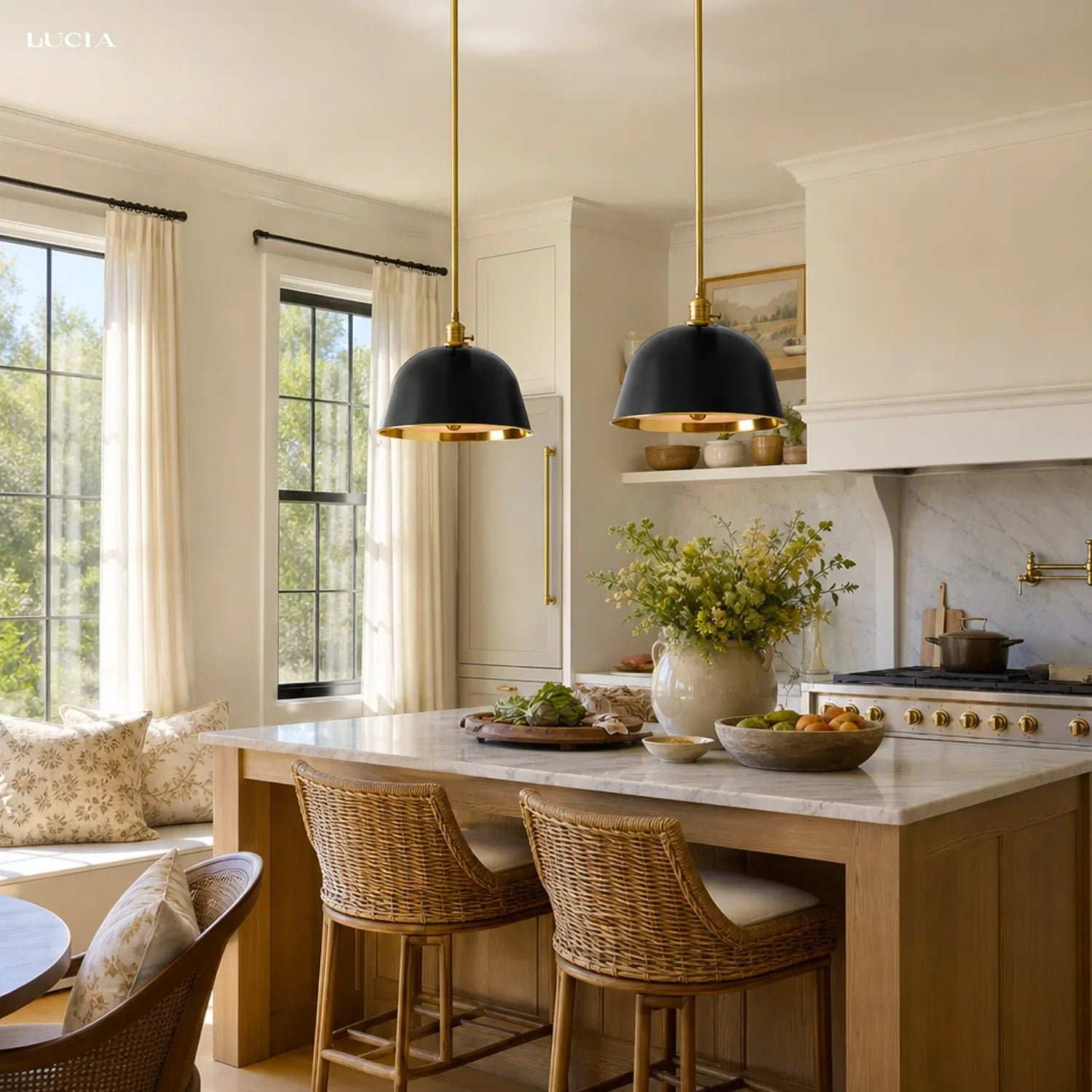 Modern Metal Bell Pendant Light for Kitchen Dining Room Farmhouse Workspace - Image 2