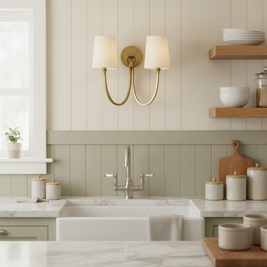 Modern Double Linen Shade Wall Sconce for Bedroom Hallway Vanity Living Room - Image 20
