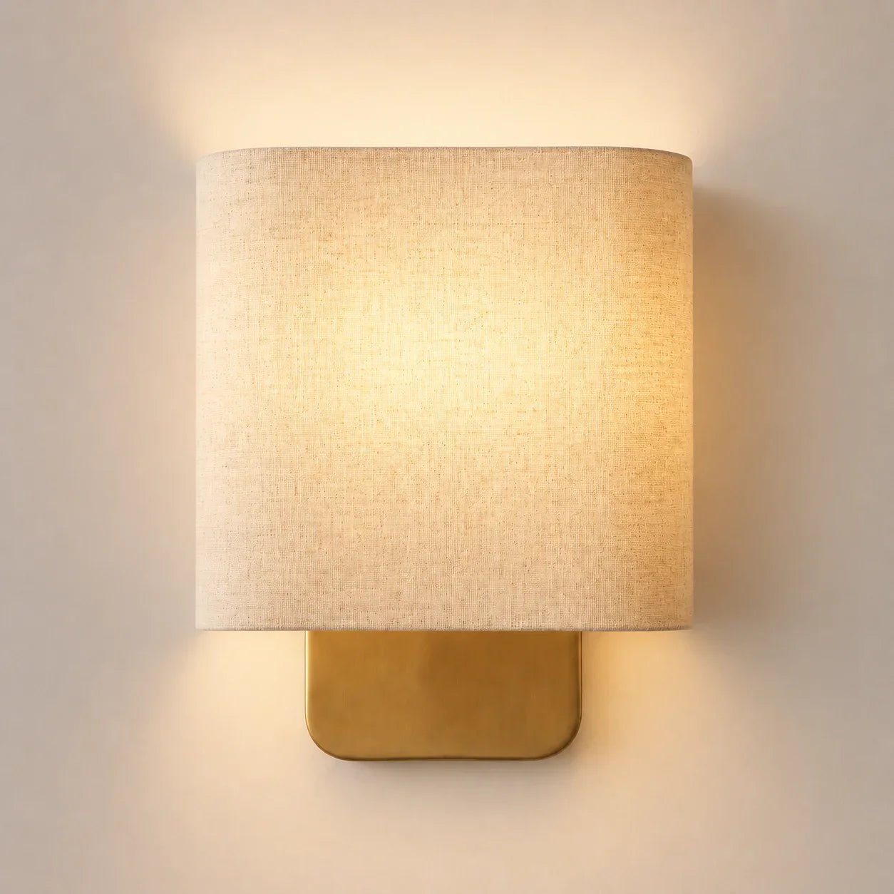 Modern Linen Shade Metal Wall Sconce for Bedroom Hallway Entryway Living Room - Image 10