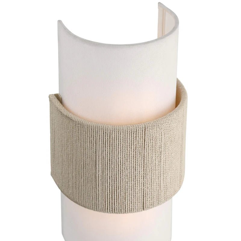 Nordic Minimalist Linen Cylindrical Wall Sconce for Bedroom Hallway Living Room - Image 11
