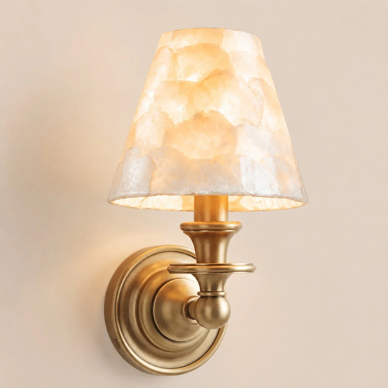 Retro Brass Linen Shade Wall Sconce for Bedroom Hallway Living Room Entryway - Image 23