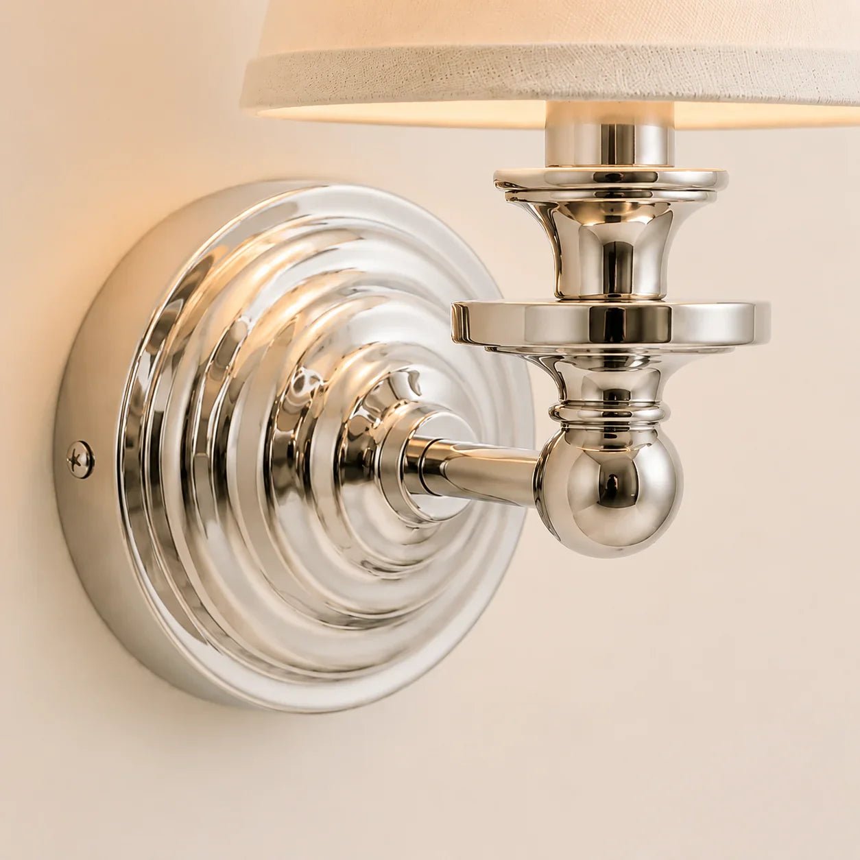 Retro Brass Linen Shade Wall Sconce for Bedroom Hallway Living Room Entryway - Image 25