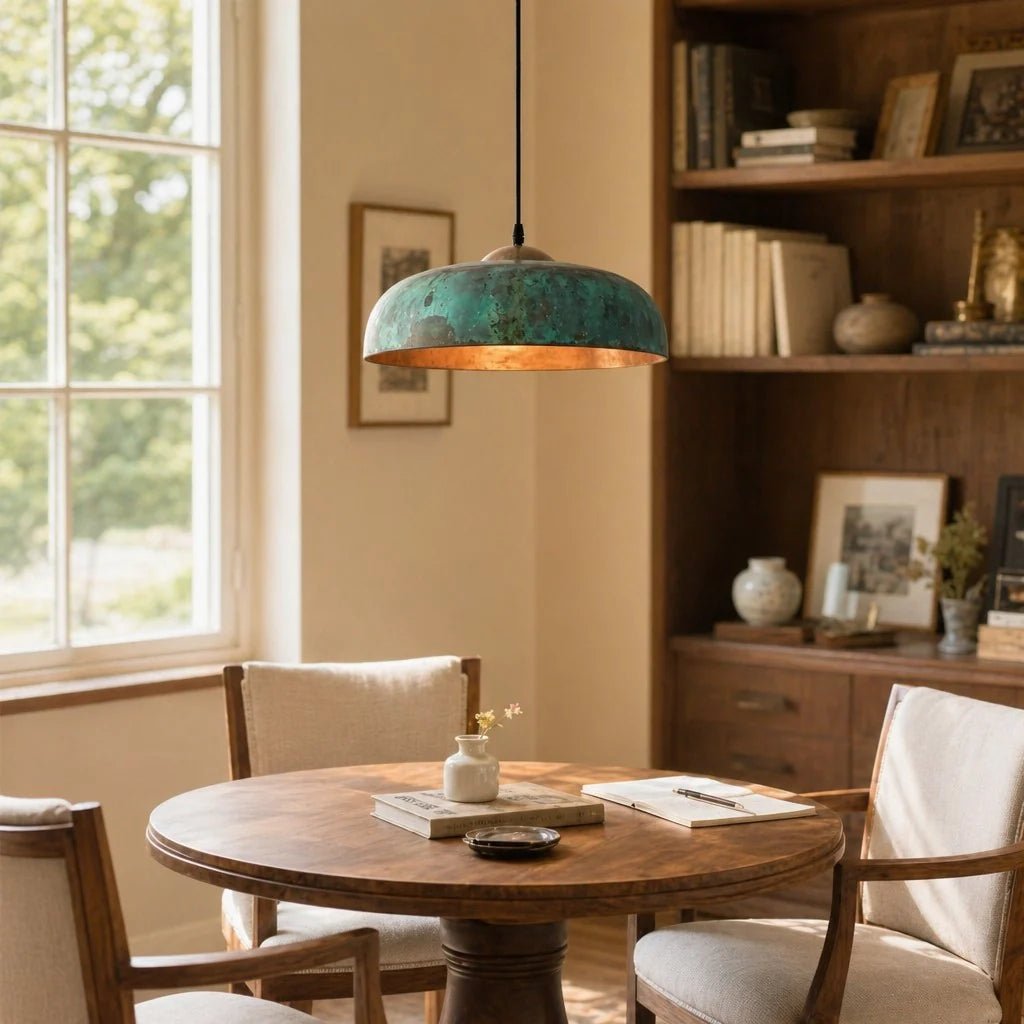 Rustic Vintage Metal Dome Pendant Light for Kitchen Dining Room Living Room Study - Image 2