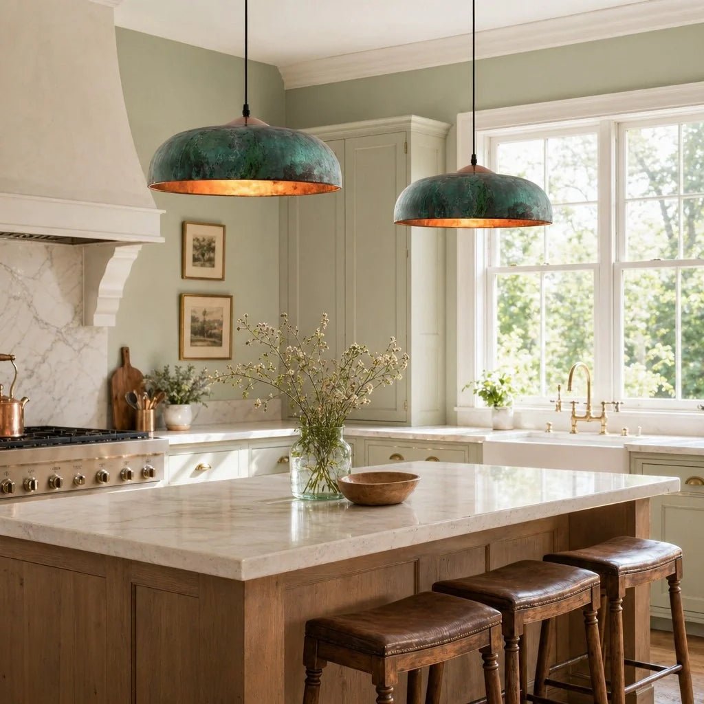 Rustic Vintage Metal Dome Pendant Light for Kitchen Dining Room Living Room Study - Image 6