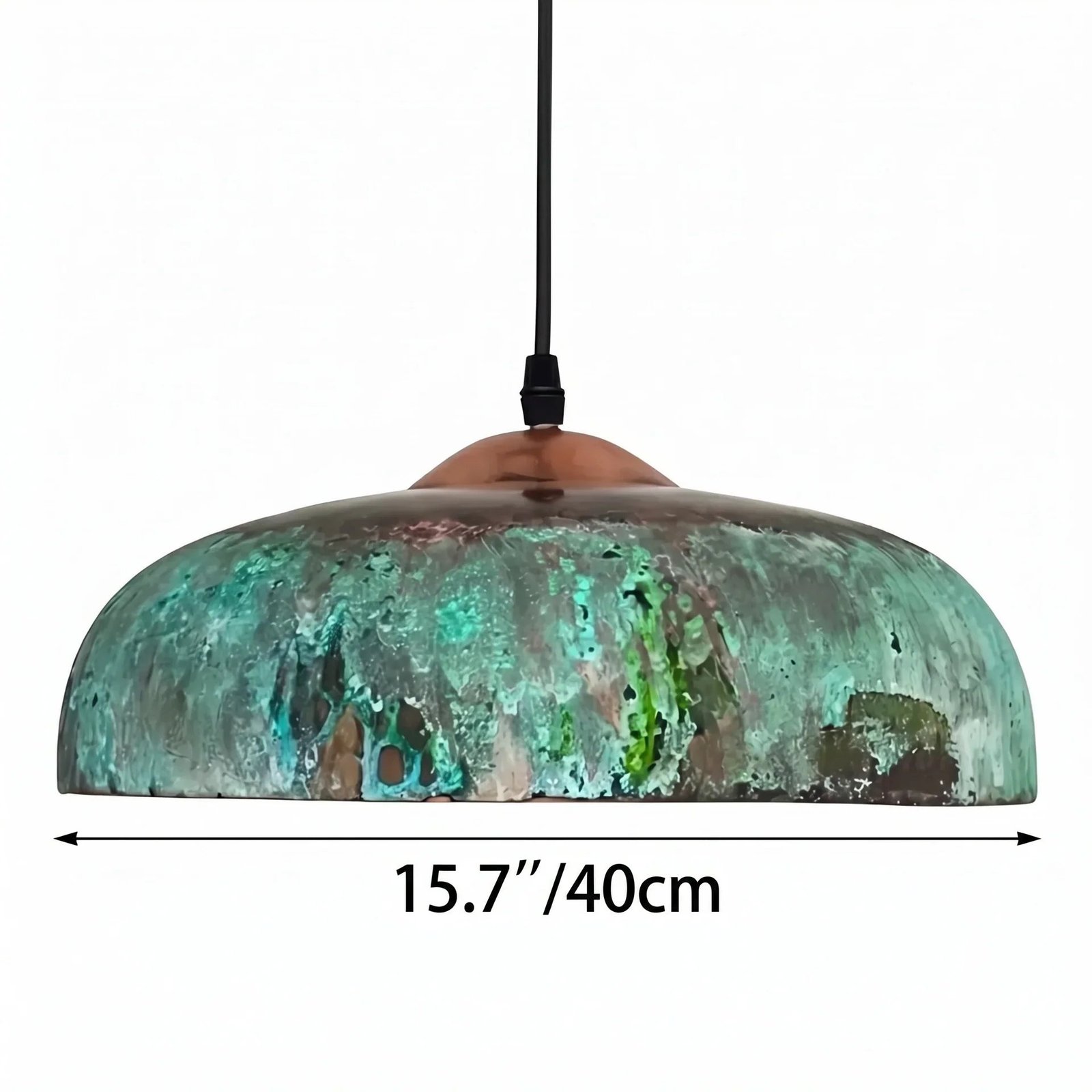 Rustic Vintage Metal Dome Pendant Light for Kitchen Dining Room Living Room Study - Image 9