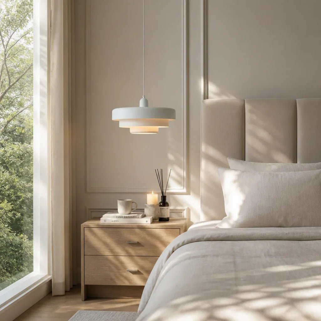 Scandinavian Triple Layer Disc Pendant Light for Kitchen Dining Room Studio - Image 12