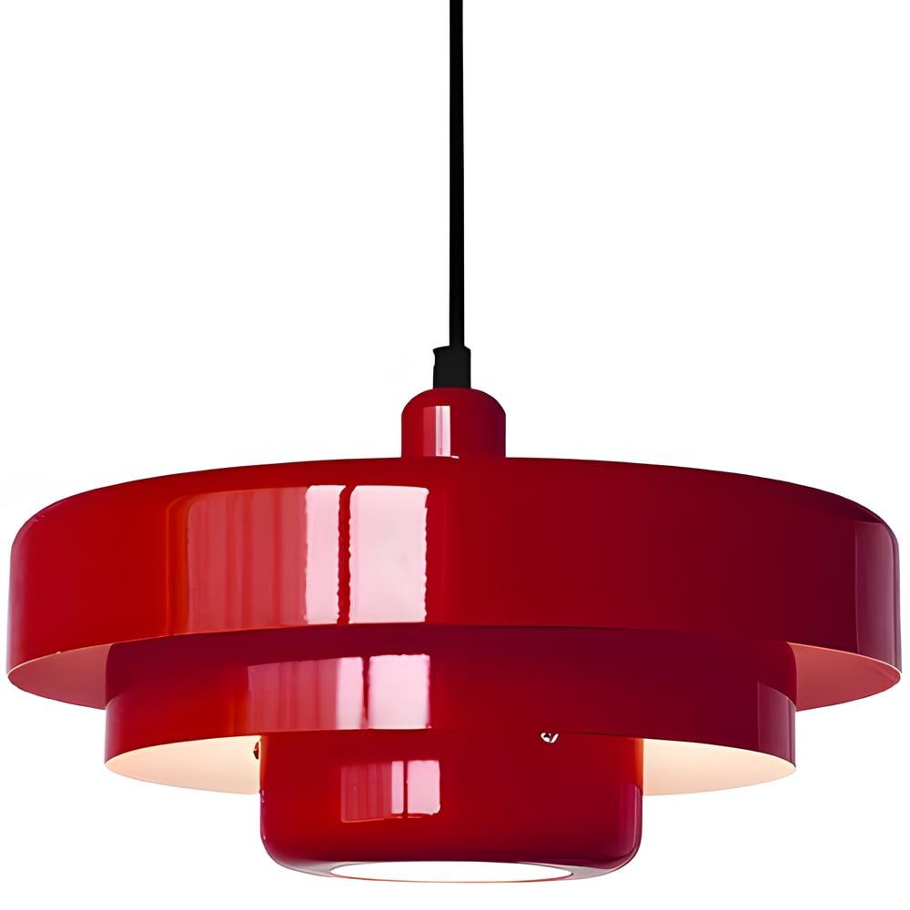 Scandinavian Triple Layer Disc Pendant Light for Kitchen Dining Room Studio - Image 29