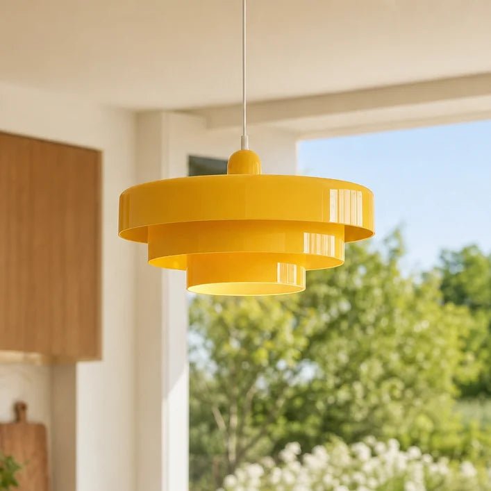 Scandinavian Triple Layer Disc Pendant Light for Kitchen Dining Room Studio - Image 4