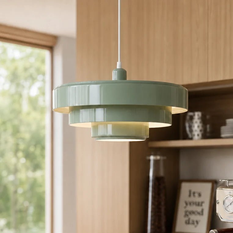 Scandinavian Triple Layer Disc Pendant Light for Kitchen Dining Room Studio - Image 6