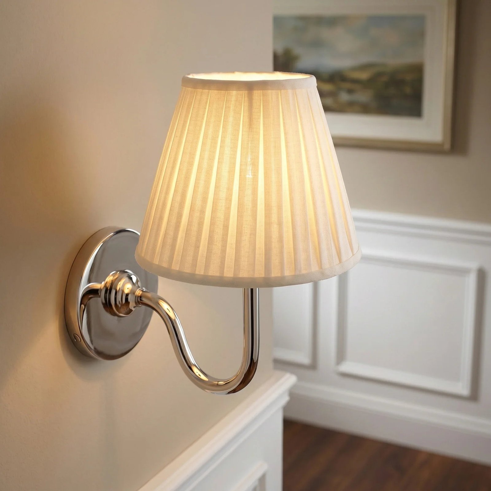 Traditional Pleated Fabric Wall Sconce for Bedroom Hallway Reading Room Living Room - Image 26