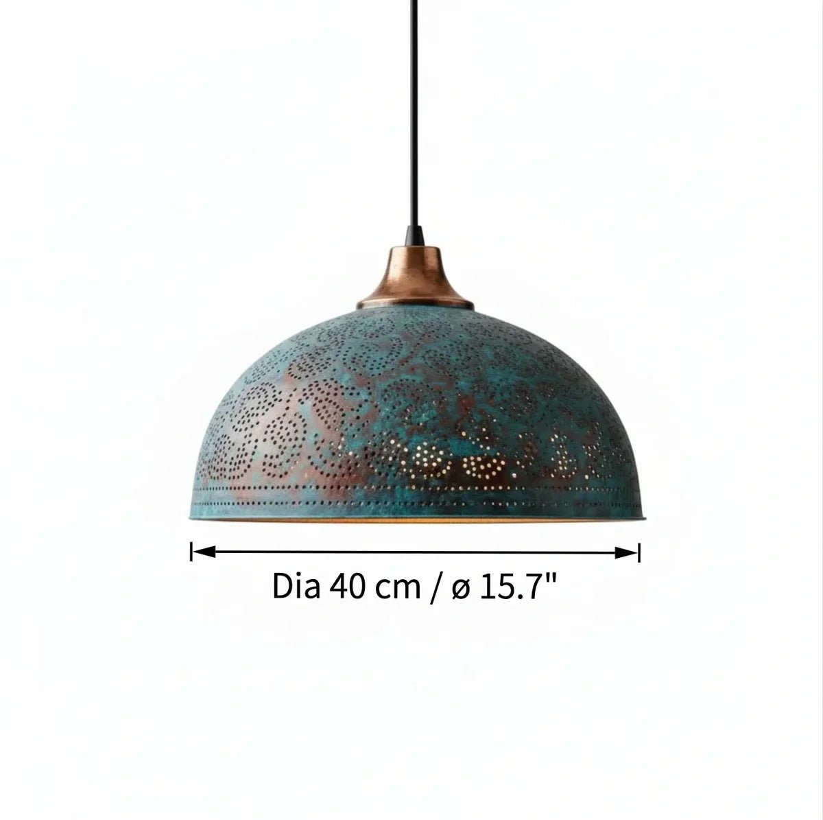 Vintage Rustic Copper Dome Pendant Light for Kitchen Dining Room Entryway Living Room - Image 11