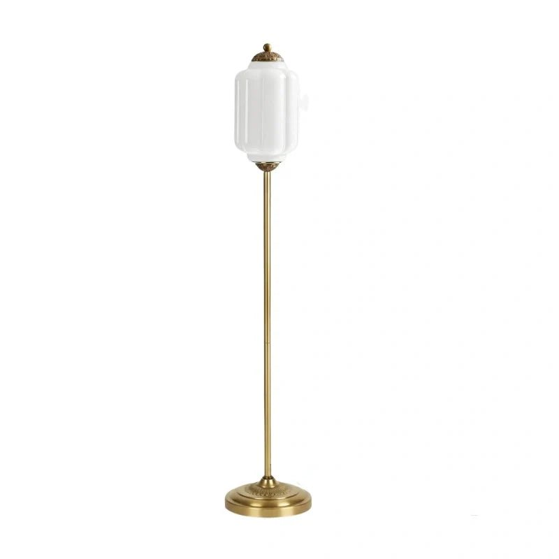 Vintage Opal Textured Glass Floor Light for Living Room Bedroom Study - Image 2